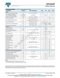 SIR164ADP-T1-GE3 Datasheet Page 2