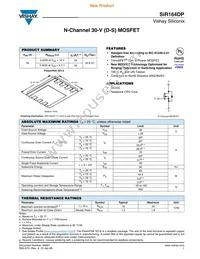 SIR164DP-T1-RE3 Datasheet Cover