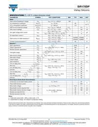 SIR170DP-T1-RE3 Datasheet Page 2