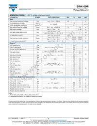SIR410DP-T1-GE3 Datasheet Page 2
