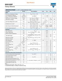 SIR416DP-T1-GE3 Datasheet Page 2