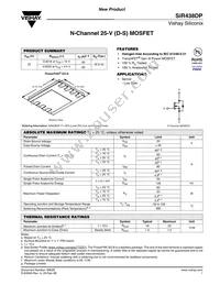 SIR438DP-T1-GE3 Datasheet Cover