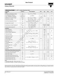 SIR438DP-T1-GE3 Datasheet Page 2