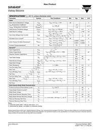 SIR464DP-T1-GE3 Datasheet Page 2