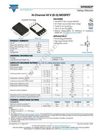 SIR608DP-T1-RE3 Datasheet Cover