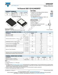 SIR624DP-T1-GE3 Datasheet Cover