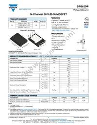 SIR662DP-T1-GE3 Datasheet Cover