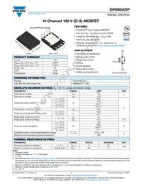 SIR668ADP-T1-RE3 Datasheet Cover