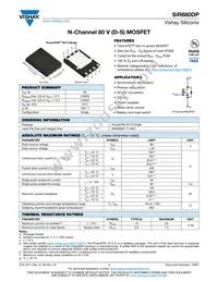 SIR680DP-T1-RE3 Datasheet Cover