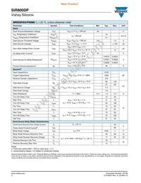 SIR800DP-T1-GE3 Datasheet Page 2