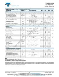 SIR826BDP-T1-RE3 Datasheet Page 2