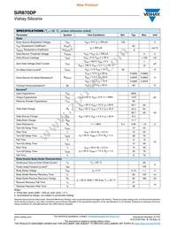 SIR870DP-T1-GE3 Datasheet Page 2