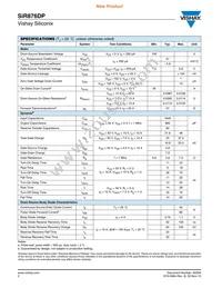 SIR876DP-T1-GE3 Datasheet Page 2