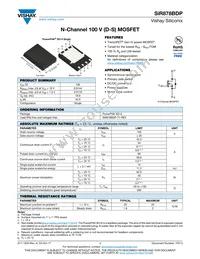 SIR878BDP-T1-RE3 Datasheet Cover