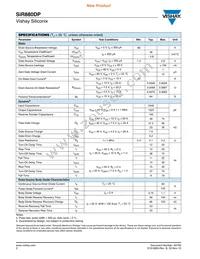 SIR880DP-T1-GE3 Datasheet Page 2