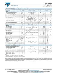SIRA01DP-T1-GE3 Datasheet Page 2