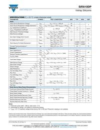 SIRA10DP-T1-GE3 Datasheet Page 2