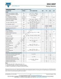 SIRA14BDP-T1-GE3 Datasheet Page 2