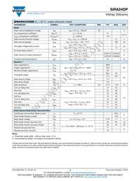 SIRA24DP-T1-GE3 Datasheet Page 2