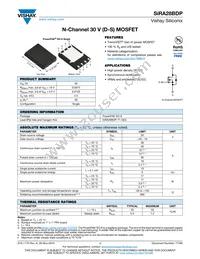 SIRA28BDP-T1-GE3 Datasheet Cover