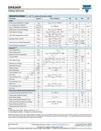 SIRA34DP-T1-GE3 Datasheet Page 2