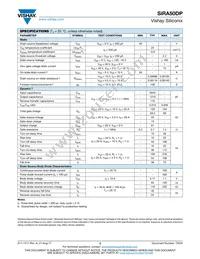 SIRA50DP-T1-RE3 Datasheet Page 2