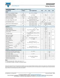 SIRA52ADP-T1-RE3 Datasheet Page 2