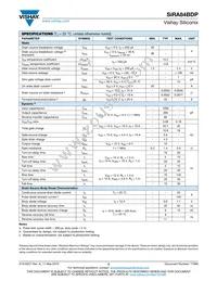 SIRA84BDP-T1-GE3 Datasheet Page 2