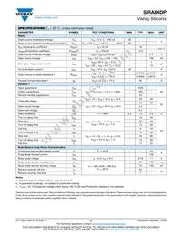 SIRA84DP-T1-GE3 Datasheet Page 2