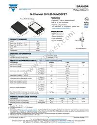 SIRA88DP-T1-GE3 Datasheet Cover