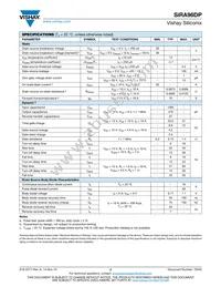 SIRA96DP-T1-GE3 Datasheet Page 2