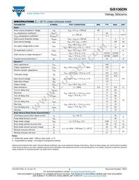 SIS106DN-T1-GE3 Datasheet Page 2