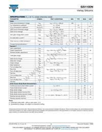 SIS110DN-T1-GE3 Datasheet Page 2