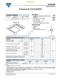 SIS330DN-T1-GE3 Datasheet Cover