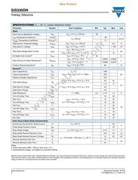 SIS330DN-T1-GE3 Datasheet Page 2