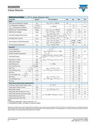 SIS402DN-T1-GE3 Datasheet Page 2