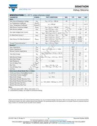 SIS407ADN-T1-GE3 Datasheet Page 2