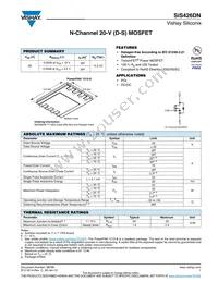 SIS426DN-T1-GE3 Datasheet Cover