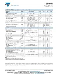 SIS447DN-T1-GE3 Datasheet Page 2
