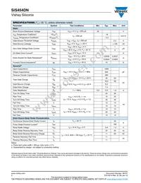 SIS454DN-T1-GE3 Datasheet Page 2