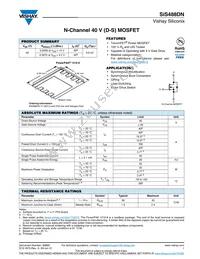 SIS488DN-T1-GE3 Datasheet Cover