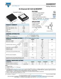 SIS496EDNT-T1-GE3 Datasheet Cover