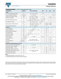 SIS698DN-T1-GE3 Datasheet Page 2