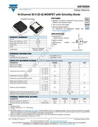 SIS780DN-T1-GE3 Datasheet Cover