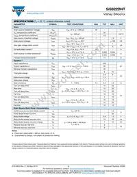 SIS822DNT-T1-GE3 Datasheet Page 2