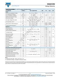 SISA01DN-T1-GE3 Datasheet Page 2