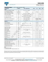 SISA14DN-T1-GE3 Datasheet Page 2