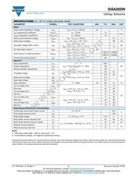 SISA26DN-T1-GE3 Datasheet Page 2