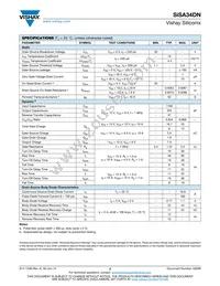 SISA34DN-T1-GE3 Datasheet Page 2