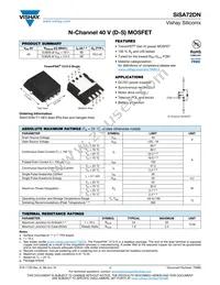 SISA72DN-T1-GE3 Datasheet Cover